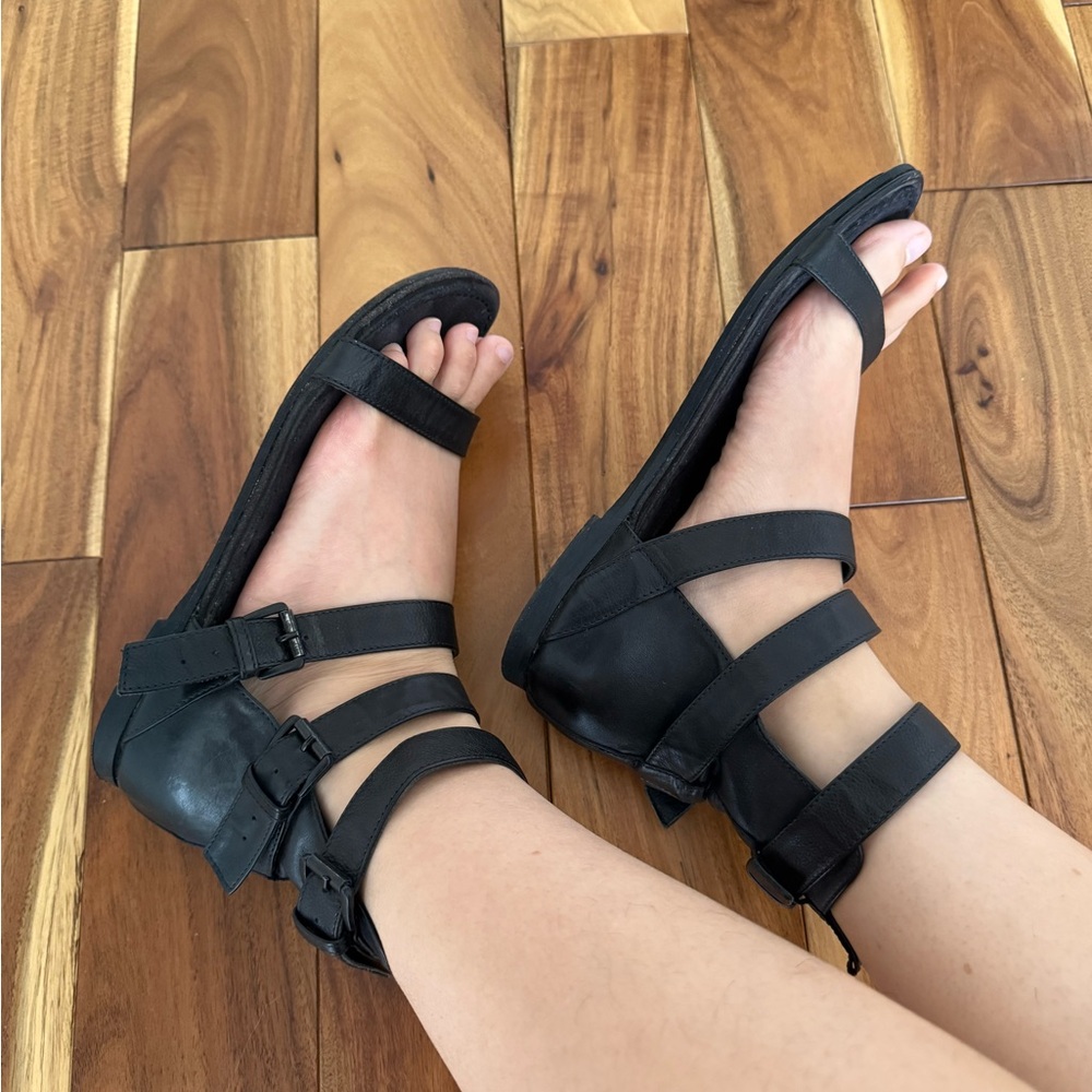 Ann Demeulemeester gladiator strap flat sandals